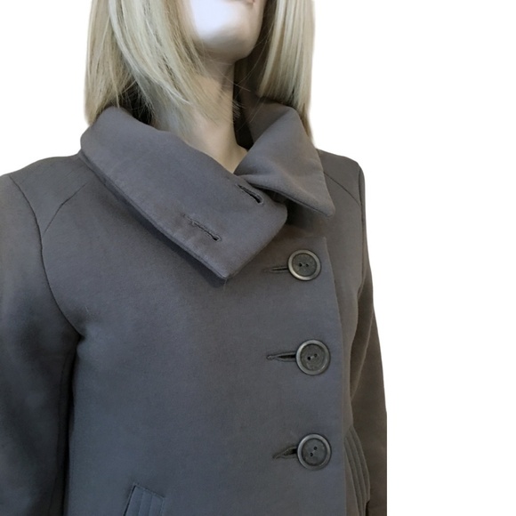 ARITZIA Community Asymmetrical Button Down Buckled Moto Bomber Jacket Mauve - Picture 9 of 16